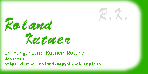 roland kutner business card